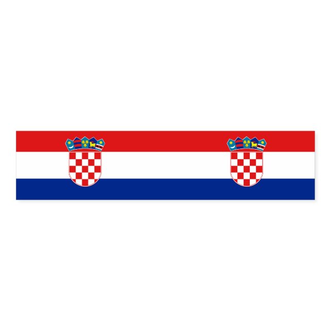 Napkin Band with flag of Croatia (Unfolded)