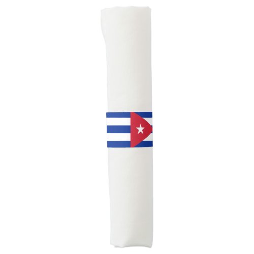Napkin Band with flag of Cuba