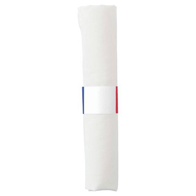 Napkin Band with flag of France (Front)