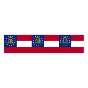 Napkin Band with flag of Georgia, USA