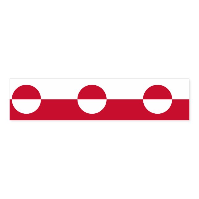 Napkin Band with flag of Greenland (Unfolded)