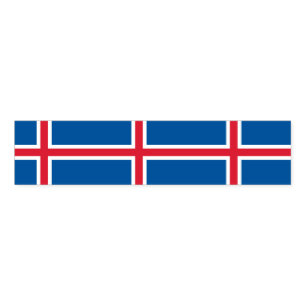 Napkin Band with flag of Iceland