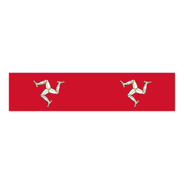 Napkin Band with flag of Isle of Man, UK (Unfolded)