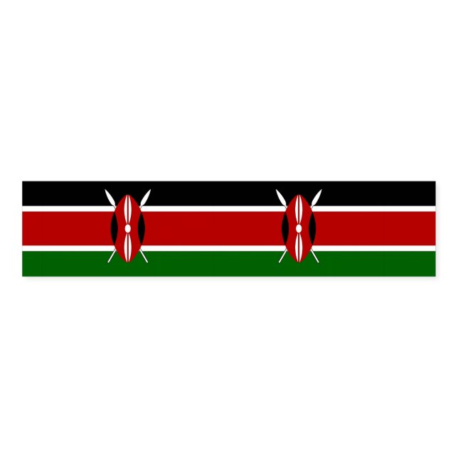 Napkin Band with flag of Kenya (Unfolded)