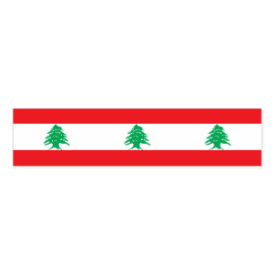 Napkin Band with flag of Lebanon