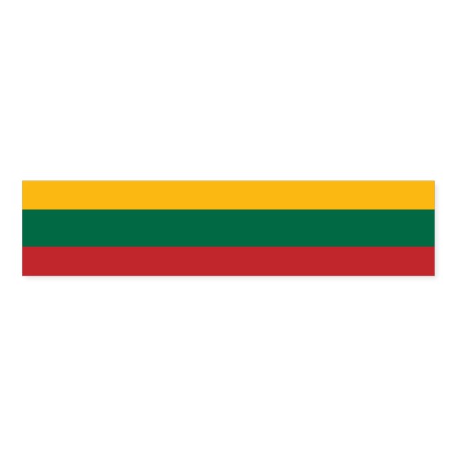Napkin Band with flag of Lithuania (Unfolded)