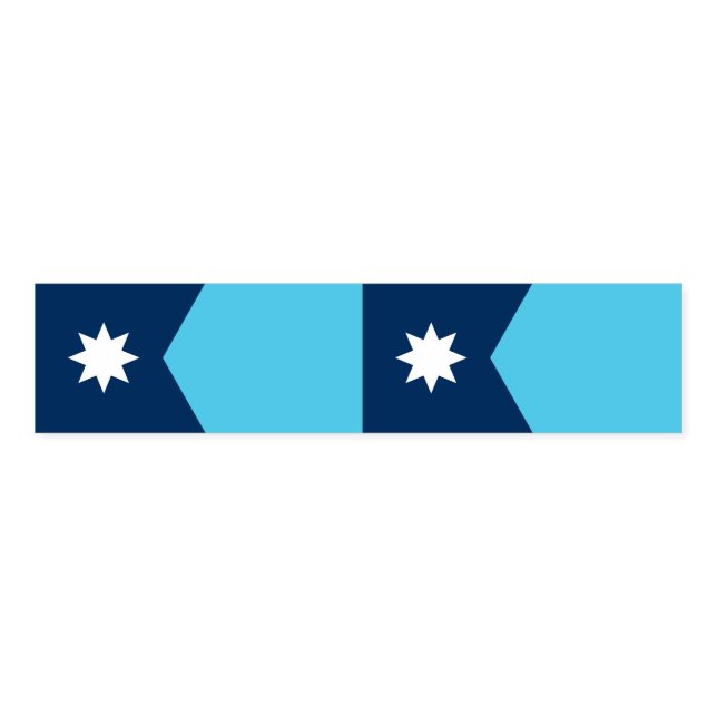 Napkin Band with flag of Minnesota, USA (Unfolded)