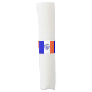 Napkin Band with flag of New York City, USA