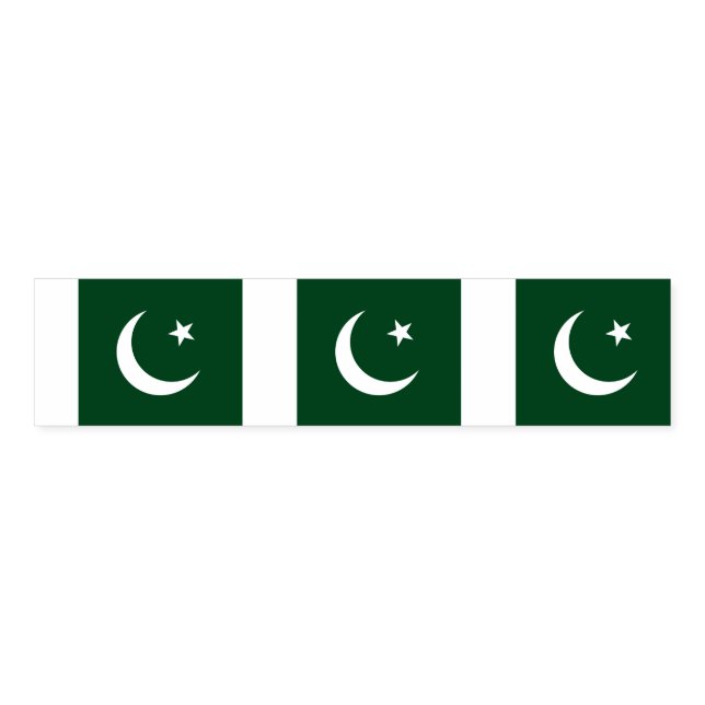 Napkin Band with flag of Pakistan (Unfolded)
