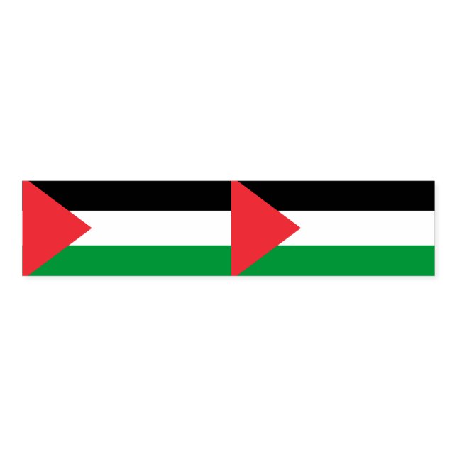 Napkin Band with flag of Palestine (Unfolded)