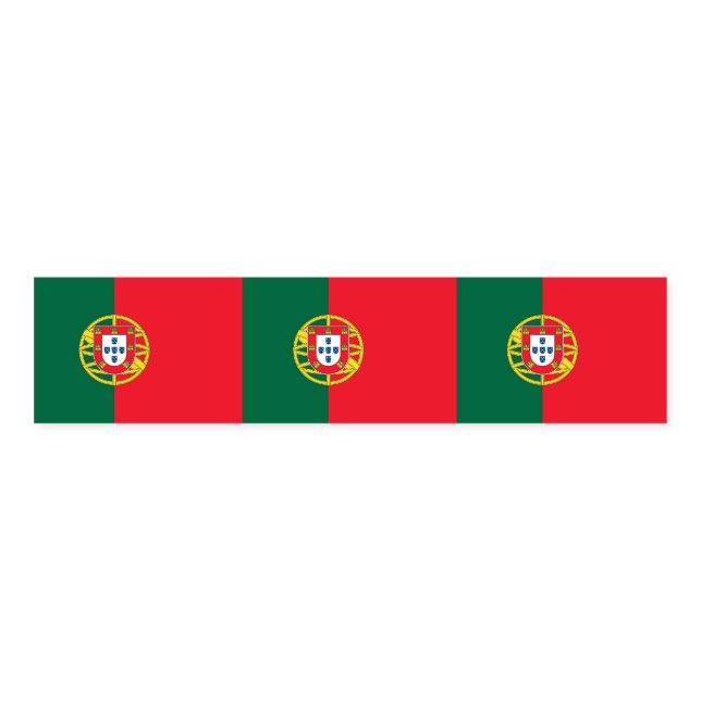 Napkin Band with flag of Portugal (Unfolded)