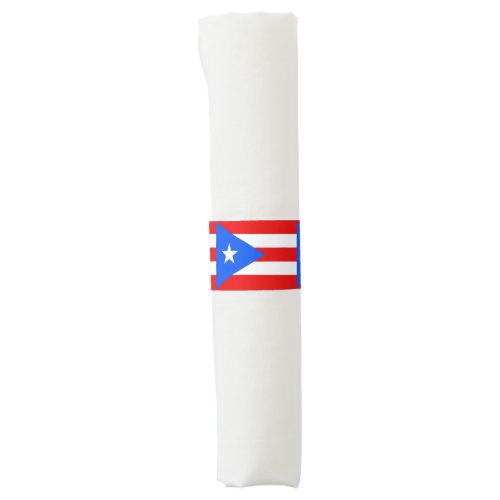 Napkin Band with flag of Puerto Rico USA