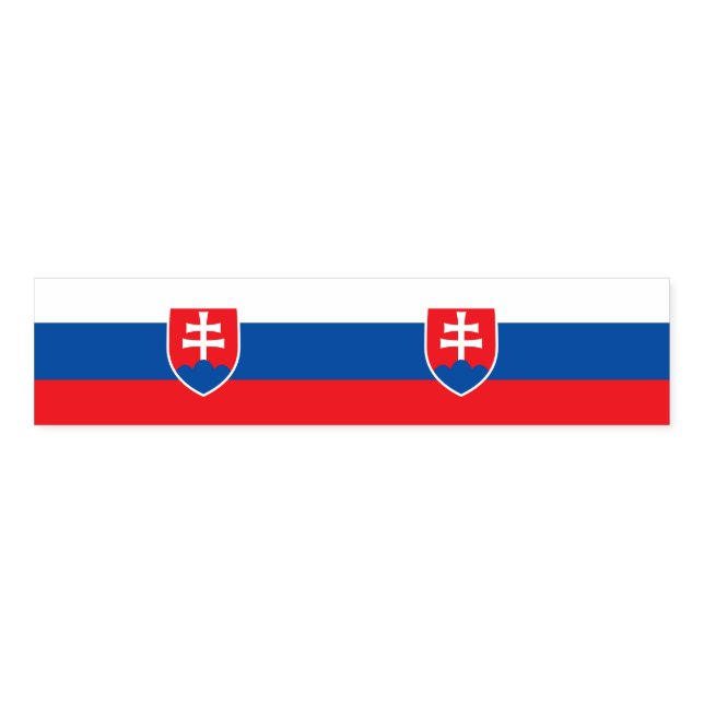 Napkin Band with flag of Slovakia (Unfolded)