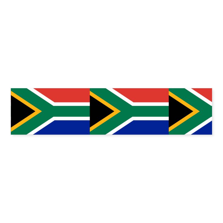 Napkin Band with flag of South Africa Zazzle