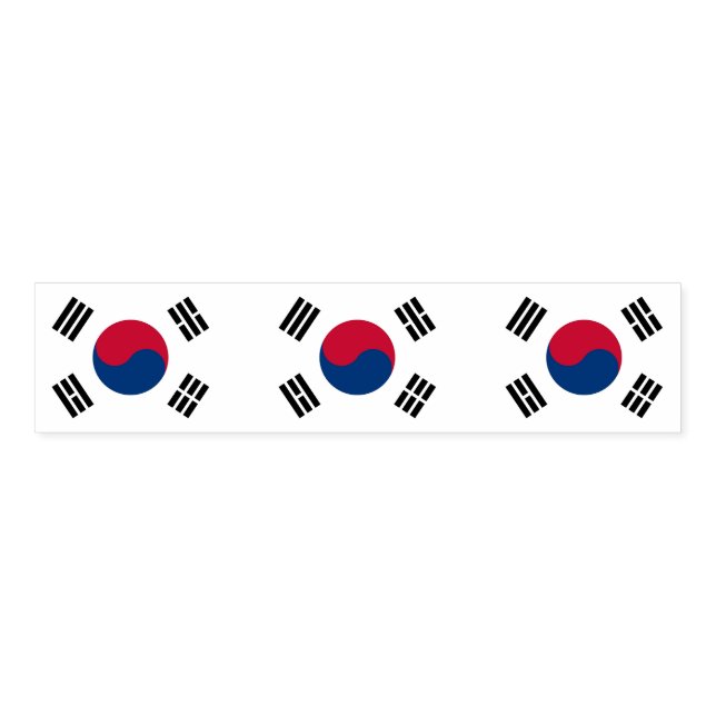 Napkin Band with flag of South Korea (Unfolded)