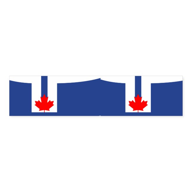 Napkin Band with flag of Toronto, Canada (Unfolded)