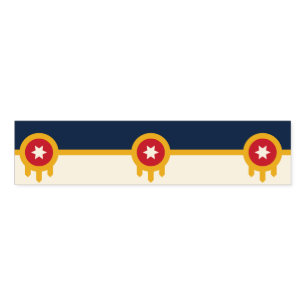 Napkin Band with flag of Tulsa, Oklahoma