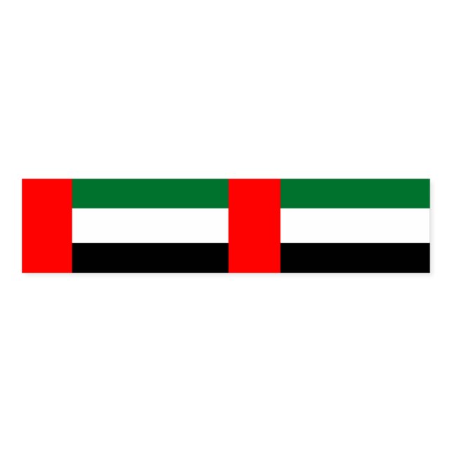Napkin Band with flag of UAE (Unfolded)