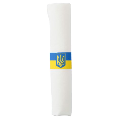 Napkin Band with flag of Ukraine
