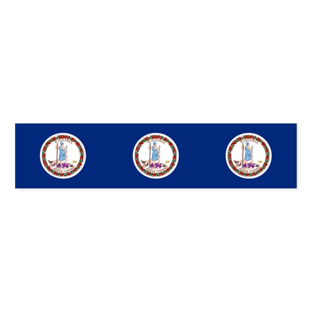 Napkin Band with flag of Virginia State, USA (Unfolded)