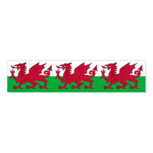 Napkin Band with flag of Wales UK