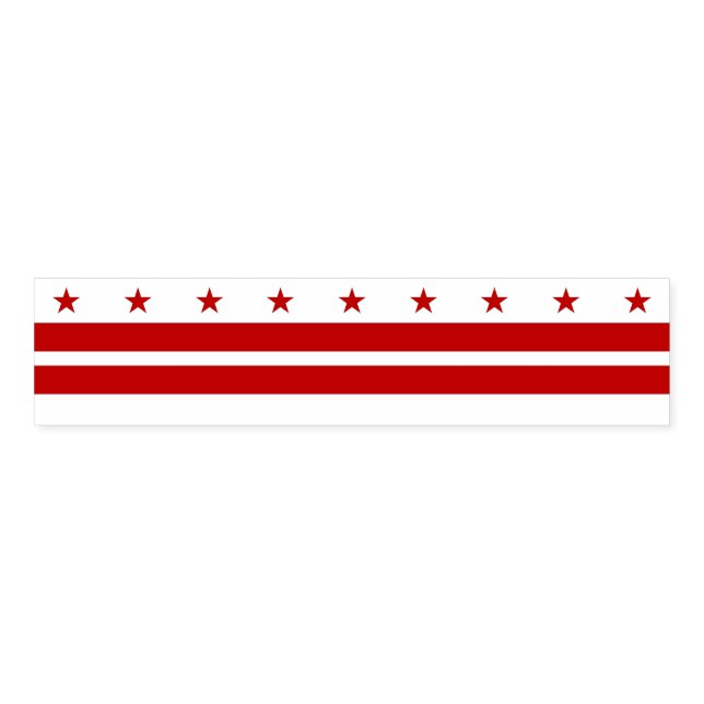 Napkin Band with flag of Washington DC, USA (Unfolded)