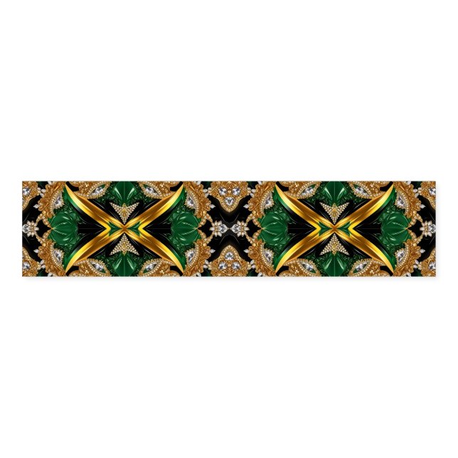 Napkin Band with Jamaican Colors (Unfolded)