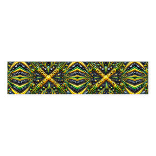 Napkin Band with Jamaican Colors Modern Abstract