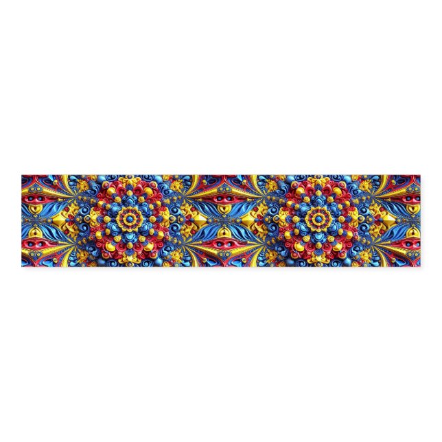 Napkin Band with Romanian Colors (Unfolded)