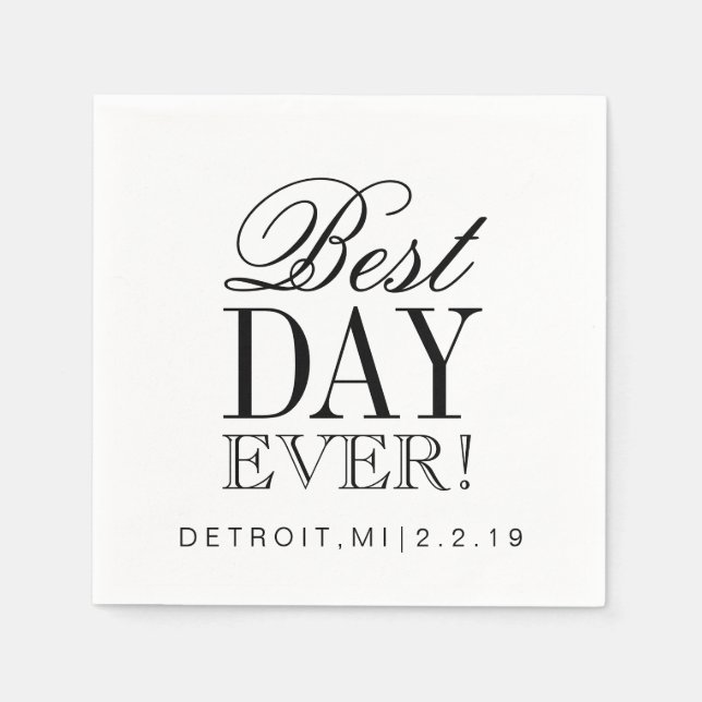 Napkin - Best Day Ever (Front)