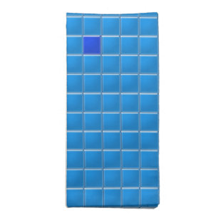 Napkin - Blue Square Mosaic