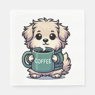 Napkin Coffee Dog