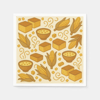 Napkin Design – Cornbread & Corn Chowde for USA