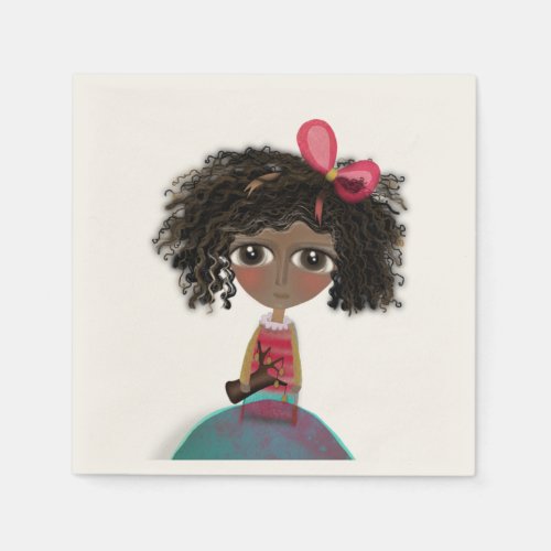 NAPKIN DOLL HUGE EYES