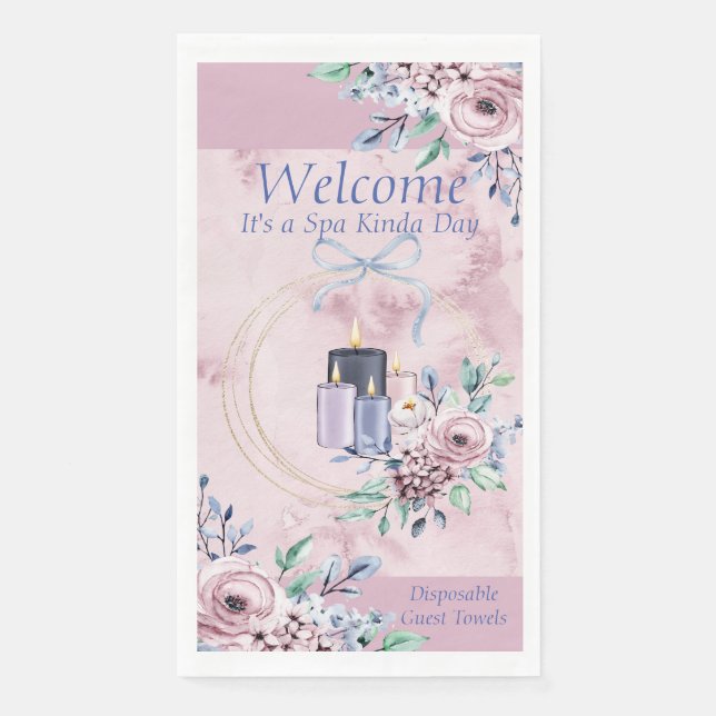 Napkin Paper Towel Qty 50 Spa Kinda Day (Front)