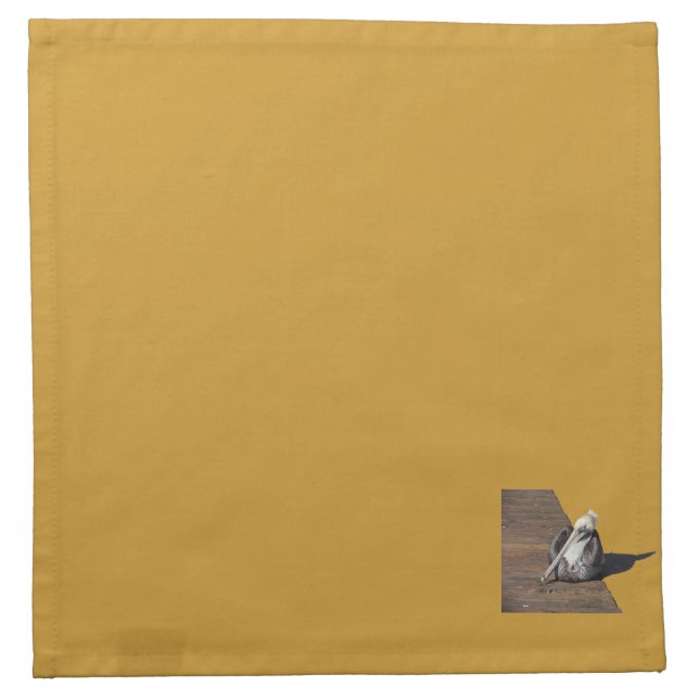 Napkin - Pelican on boardwalk (Front)