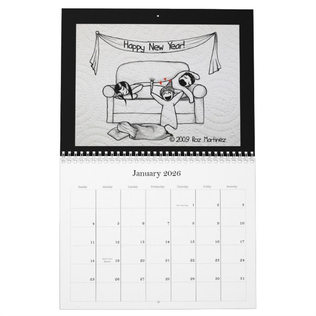 Napkin People Calendar (Jan 2026)