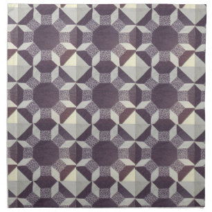 Napkin - Purple Quilt Pattern