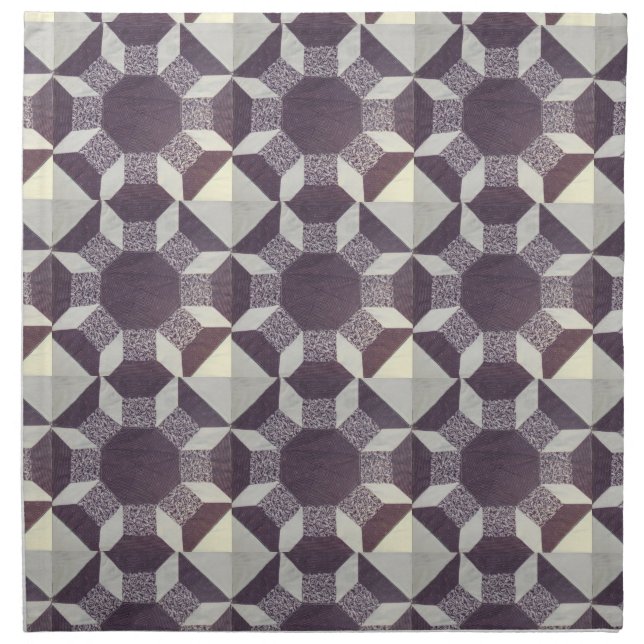Napkin - Purple Quilt Pattern (Front)