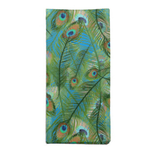 Napkin Set-Peacock Feathers