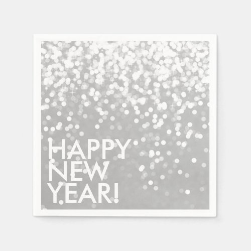 Napkin _ Sparkling Happy New Year Silver