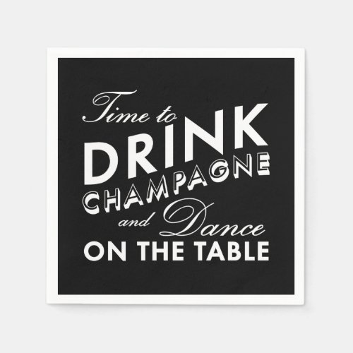 Napkin _ Time to Drink Champagne