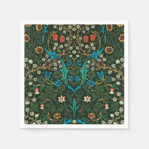 NAPKIN WITH WILLIAM MORRIS "TULIPS" DESIGN