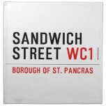Sandwich Street  Napkins