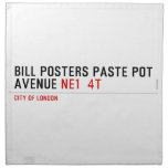 Bill posters paste pot  Avenue  Napkins