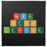 Never
 Stop 
 Learning  Napkins