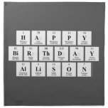 Happy
 Birthday
 Allison  Napkins
