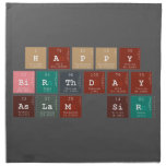 Happy
 Birthday
 Aslam Sir  Napkins