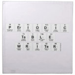 Periodic
 Table
 Writer  Napkins