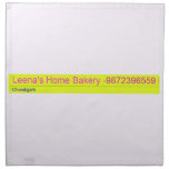 Leena's Home Bakery  Napkins